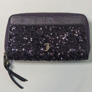 Juicy Couture Purple Wallet with Sparkling Sequins